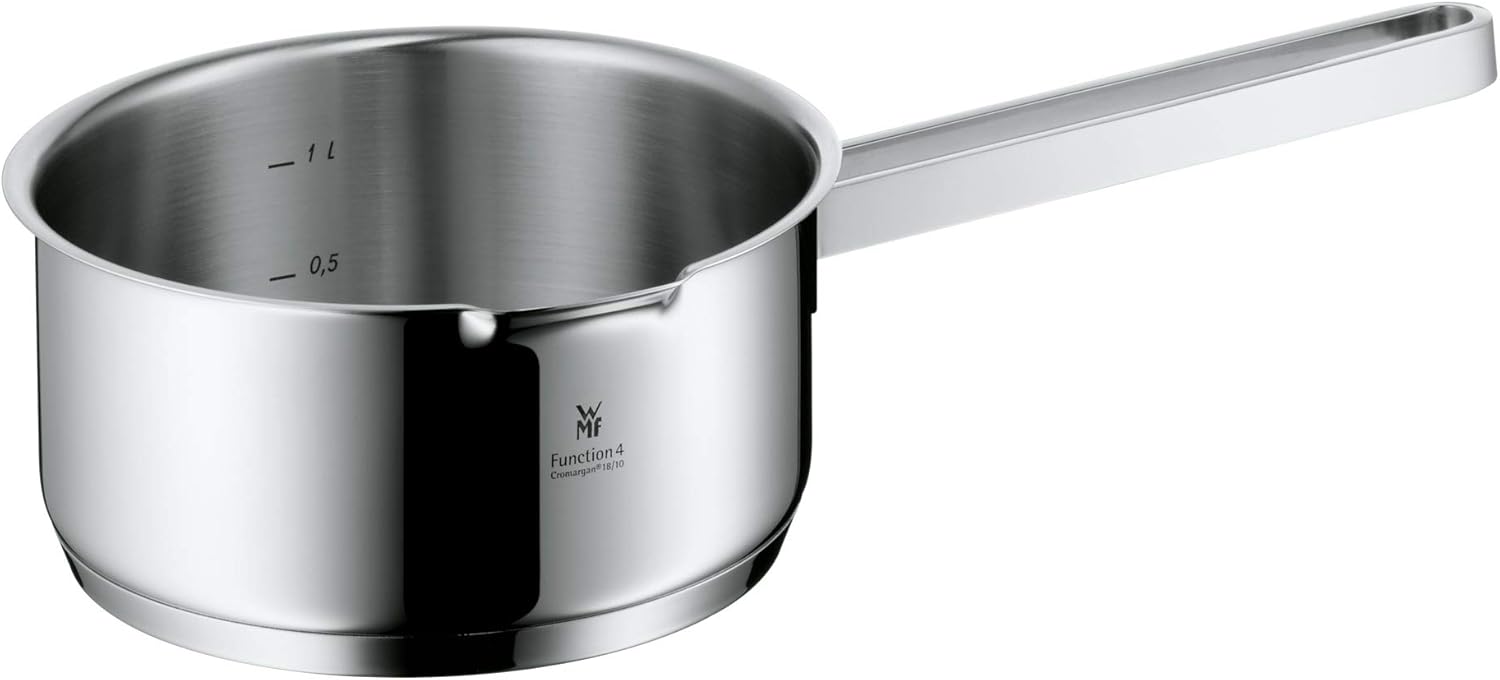 5-piece stainless steel cookware set with transparent steamer insert and lid, professional kitchen style — view 2