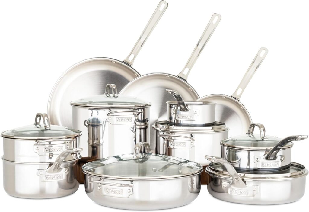 3-Ply Stainless Steel Cookware Set for Daily Cooking 2026