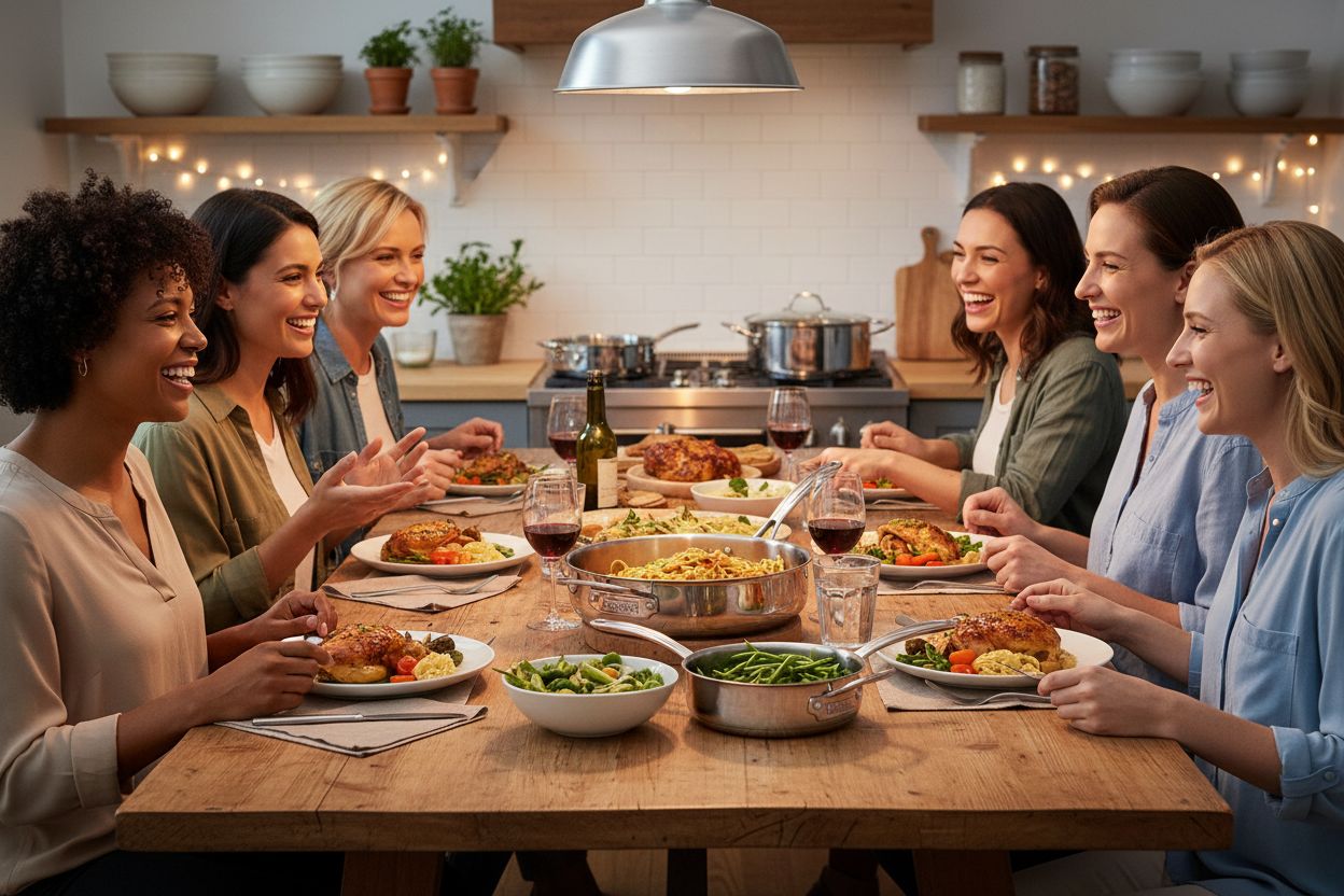 17-piece stainless steel cookware set with glass lids and steamer insert — view 4