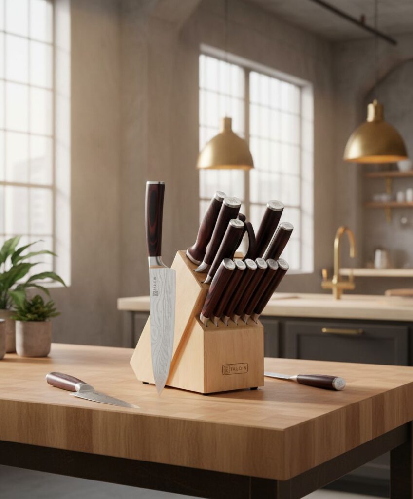 Stainless Steel Knife Set with Block: Honest Review