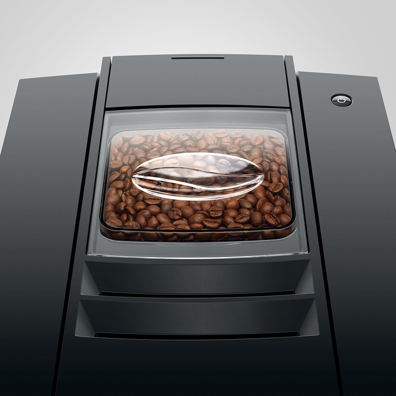 Stainless steel countertop espresso machine with chrome accents and digital display — view 3
