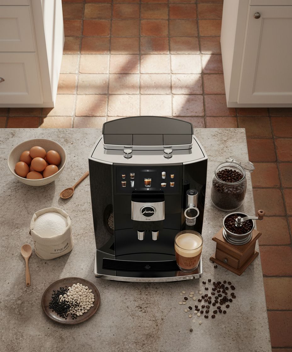 Stainless steel automatic espresso machine with dual boilers, diamond black finish, countertop model — view 2