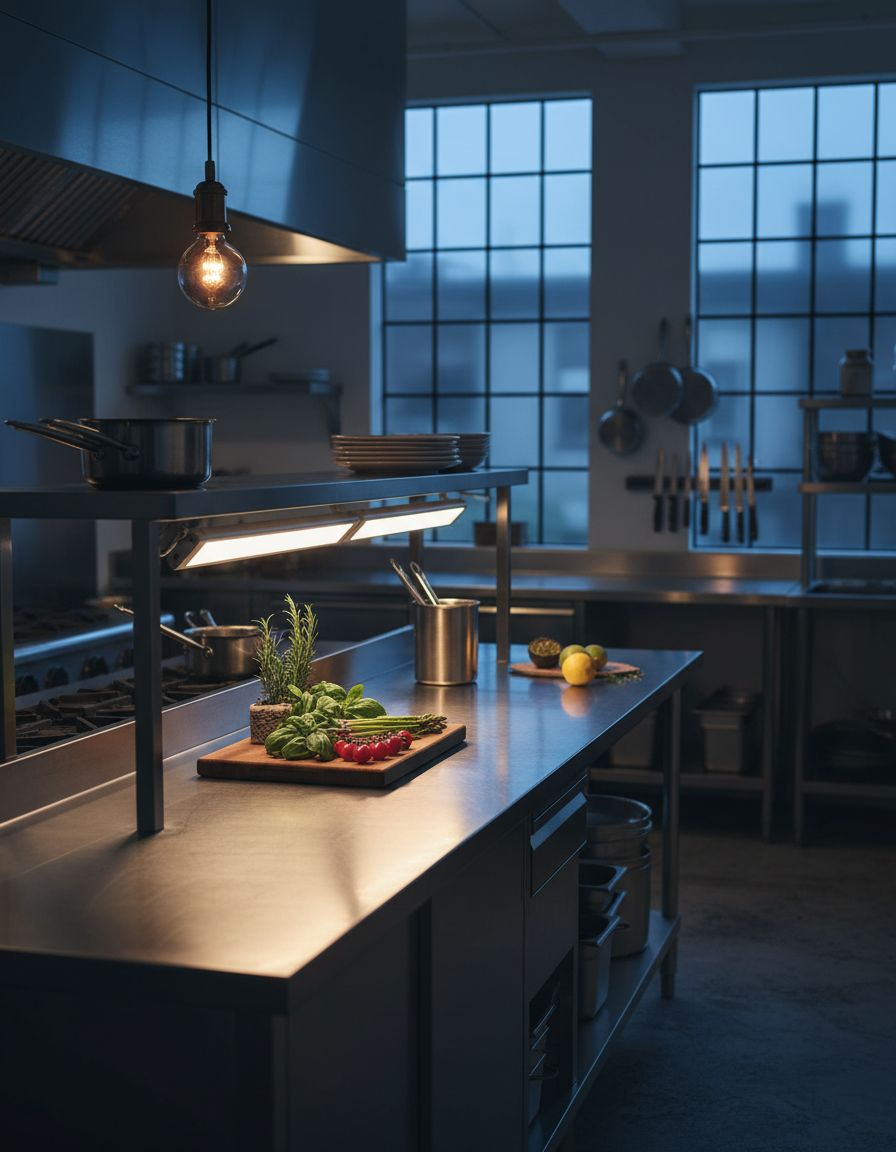 Plastic under-cabinet LED light strip with motion sensor and dimmable brightness control โ view 7b