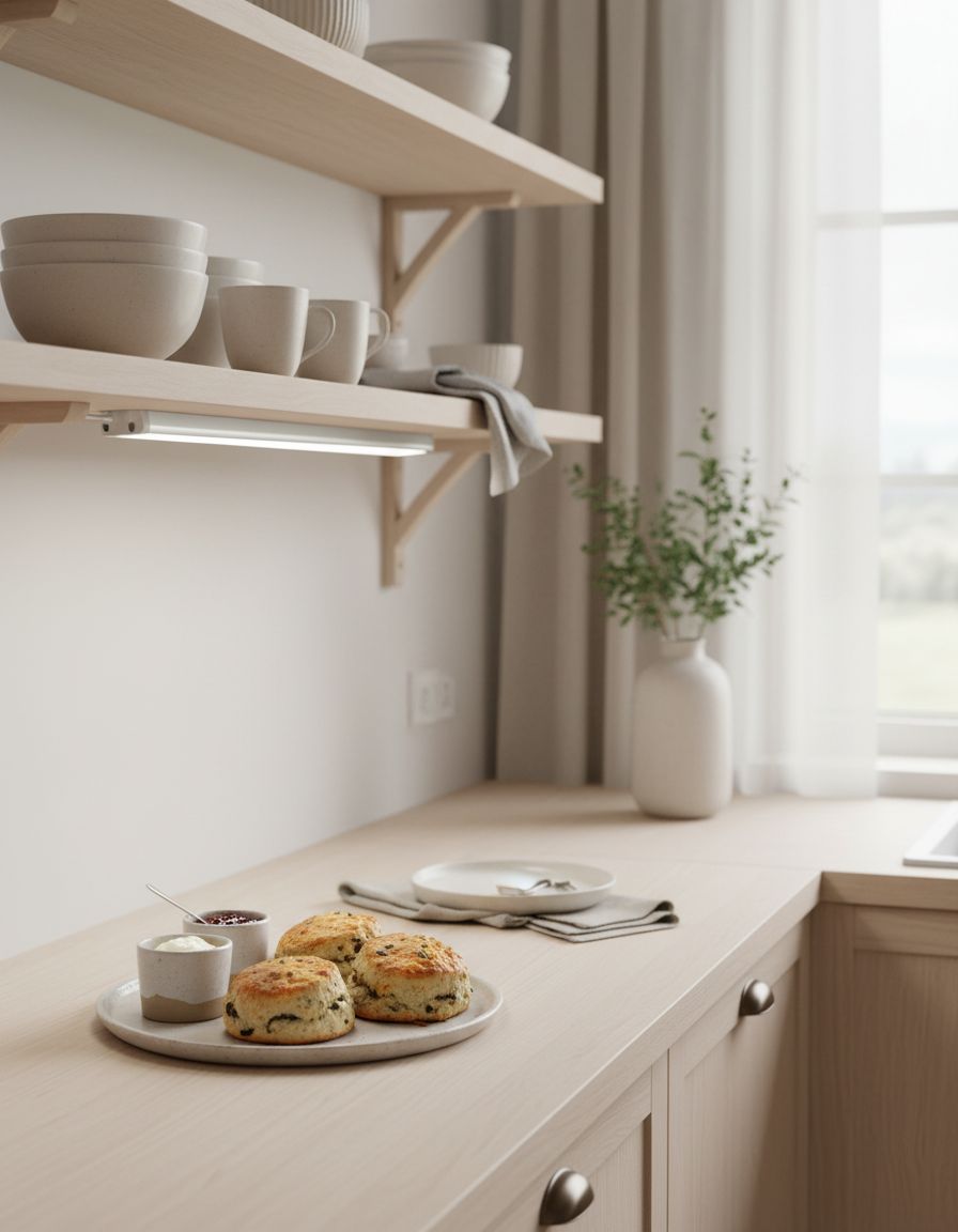 Plastic under-cabinet LED light strip with motion sensor and dimmable brightness control โ view 3a